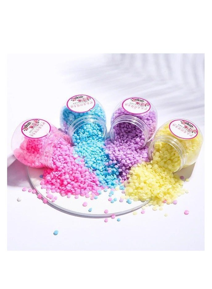 Laundry fragrance beads, deodorizing fabric freshener, soft laundry beads, 100g - assorted scents and colors - Image 1